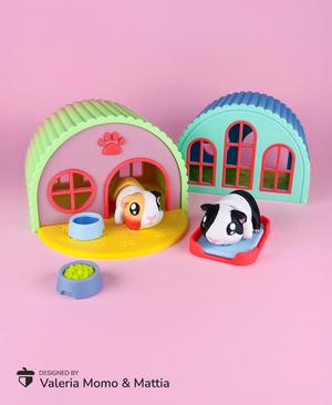 Diorama for Cute Flexi Animals, Cute Guinea Pig Edition