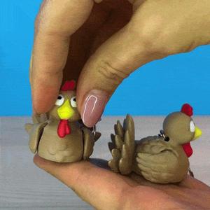 Articulated Thanksgiving Turkey (Keychain & Toy)