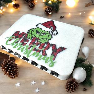 Grinch Merry Christmas Annoying Gift Card Box, 22 Bolts, no tools, fast print
