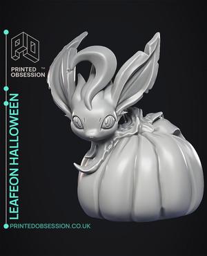 Leafeon Halloween - Pokemon - Fan Art