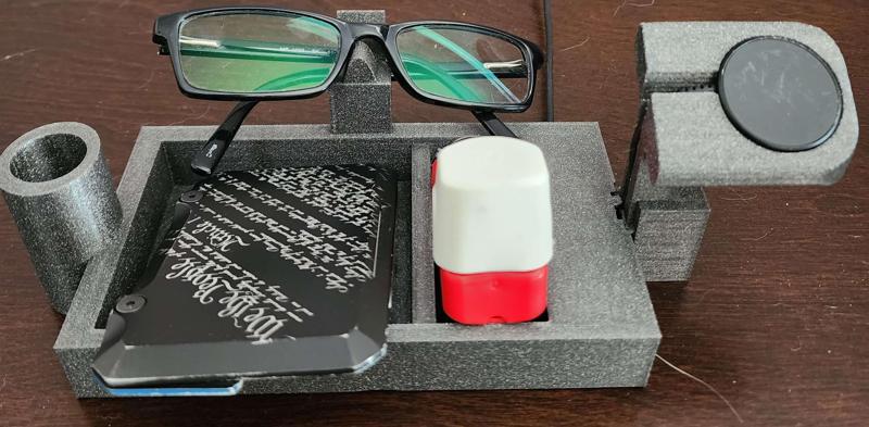 desk organizer box .stl