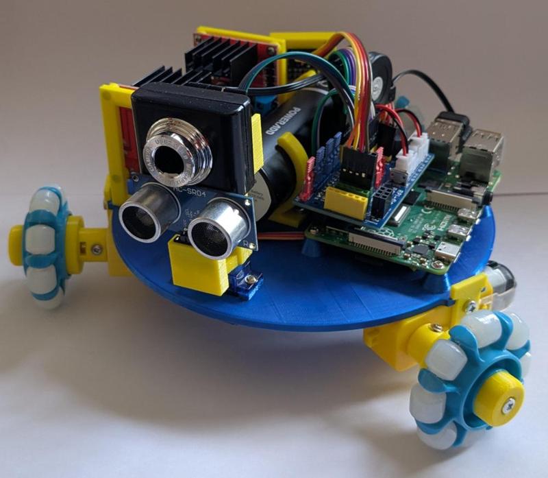 3WD RPi-flex PCB robot