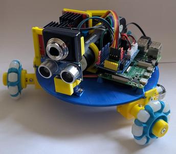 3WD RPi-flex PCB robot