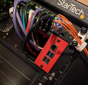 Raspberry Pi 5 mount for modular 2U Rack system (MP-1 Rack) (Single)