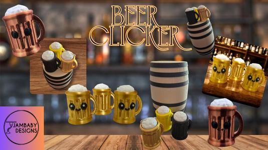 Beer Clicker Fidget and Keychain