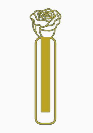 Paperclip Rose Bookmark 1.stl
