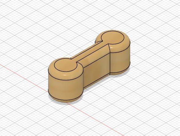 Wooden Train Track Dog Bone Connector