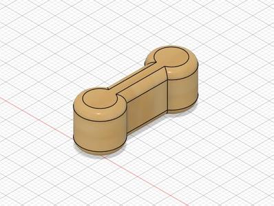Wooden Train Track Dog Bone Connector
