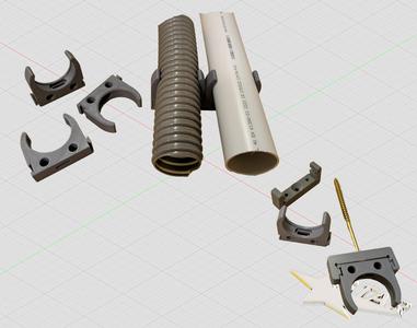 Rohrschelle / pipe clamp Ø40 mm