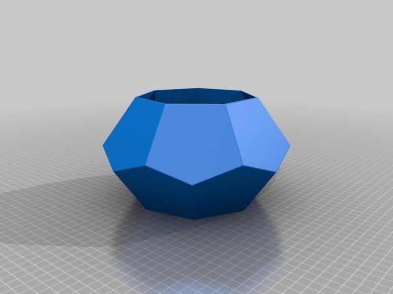 Polygonal 7 faces succulent plant vase 