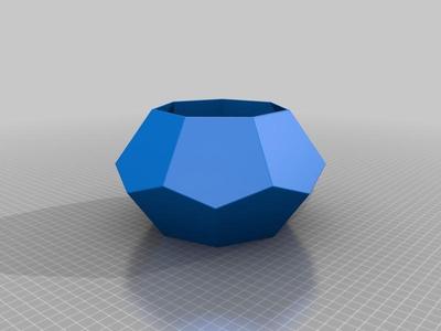 Polygonal 7 faces succulent plant vase 