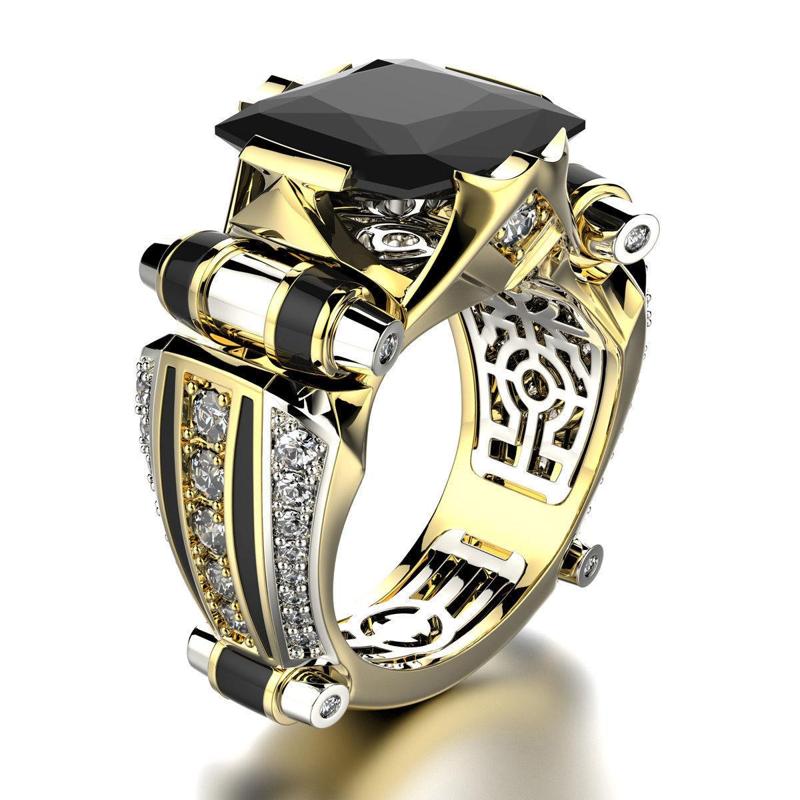 Jewelry Fashion Unisex Ring with Gem 0101 V1 3dm STL FBX