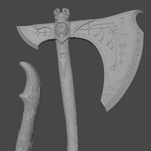 Leviathan axe God of war ragnarok printable 3d model