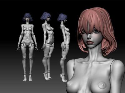 BJD BALL JOINTED DOLL STL SERA GIRL FEMALE