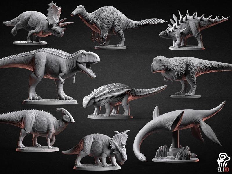 Dinosaur Bundle 2 - Dino Models for 3D-Printing