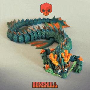 FLEXI CUTE ACUATIC BABY DRAGON - ARTICULATED TOY, PRINT IN PLACE BODY