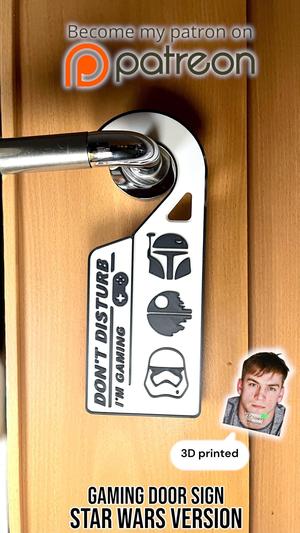 Gaming Door Sign - Star Wars Version