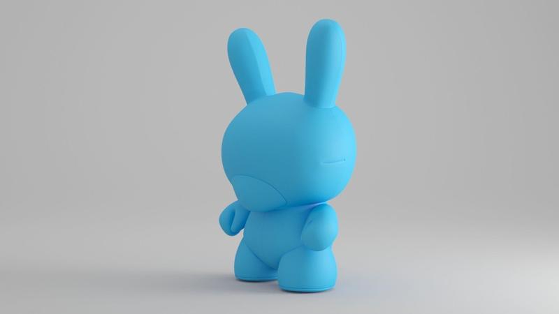 KIDROBOT 20 INCH DUNNY PLUSH - CYAN EDITION