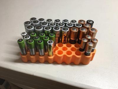 Simple AA & AAA Battery Tray