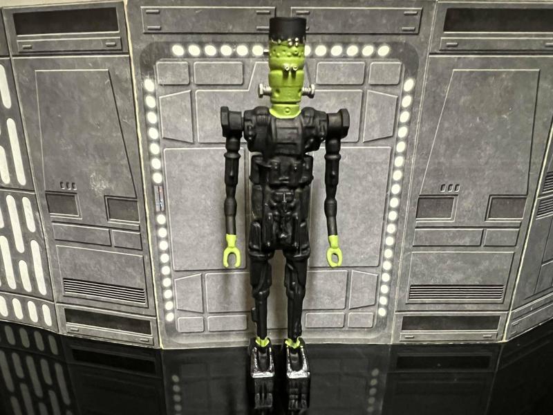 STAR WARS FRANKENSTEIN'S IG-MONSTER DROID, HALLOWEEN SPECIAL 2023, CUSTOM UNPRODUCED KENNER, HASBRO ACTION FIGURE, 3.75", 1/18, 5POA