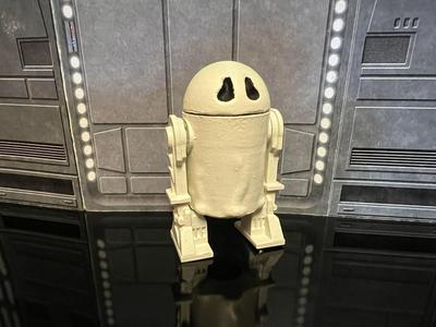 STAR WARS VINTAGE R2-D2 GHOST COSTUME HALLOWEEN SPECIAL, CUSTOM UNPRODUCED KENNER, HASBRO ACTION FIGURE, 3.75", 1/18, 5POA
