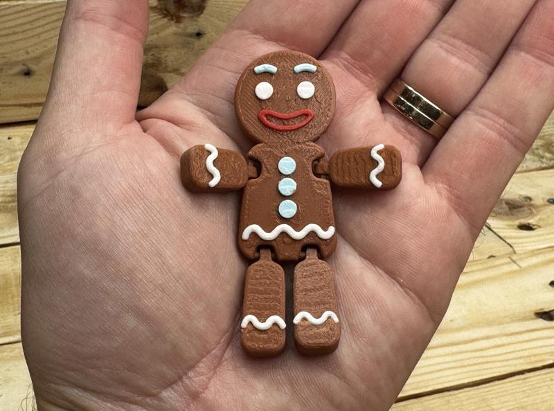 Mini Flexi Gingerbread Person