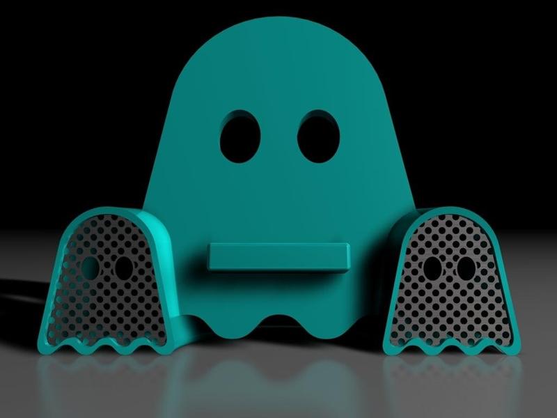 #GhostlyVinyl - Phone amplifying dock - updated