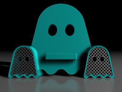 #GhostlyVinyl - Phone amplifying dock - updated