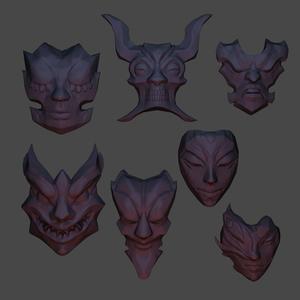 yone belt masks cosplay League of Legends