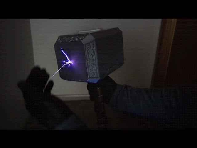 Thor's Hammer that shoots electricity (Mjolnir)