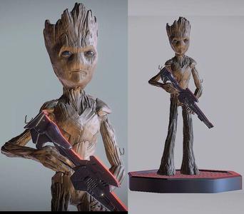 TEENAGE GROOT INSPIRITED MODEL v1