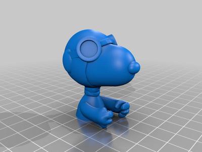 Snoopy RC pilot bust without scarf