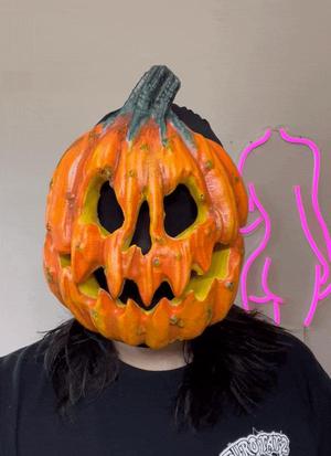 Articulated Jack-O'-lantern Pumpkin Mask