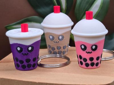 Boba / Bubble Tea - Mini - Keychain 
