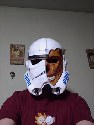 Stormtrooper helmet zombie version (removable face shield)