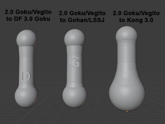 Dragon Ball Neck Joints For 2 Point O Heads to 3 Point O Bodies
