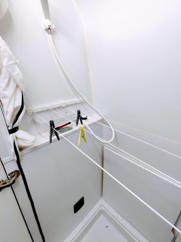 Caravan / campervan detachable clothes dryer