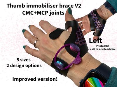 Left Thumb Brace CMC+MCP Immobilizer brace V2