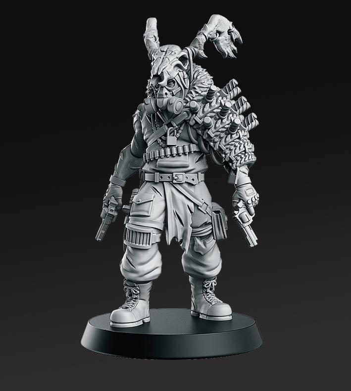 Devil Wheeler - From Wasteland - 32mm - DnD -