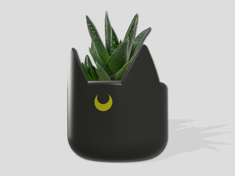 Luna Flower Pot Sailor Moon Flower Pot