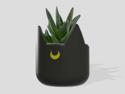 Luna Flower Pot Sailor Moon Flower Pot