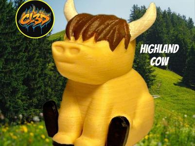 Highland Cow Mini Farm Animal