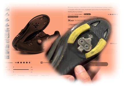 SPD cleat adapter, recessing the cleat.