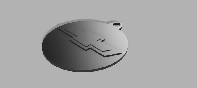 Chevrolet logo & writing keychain