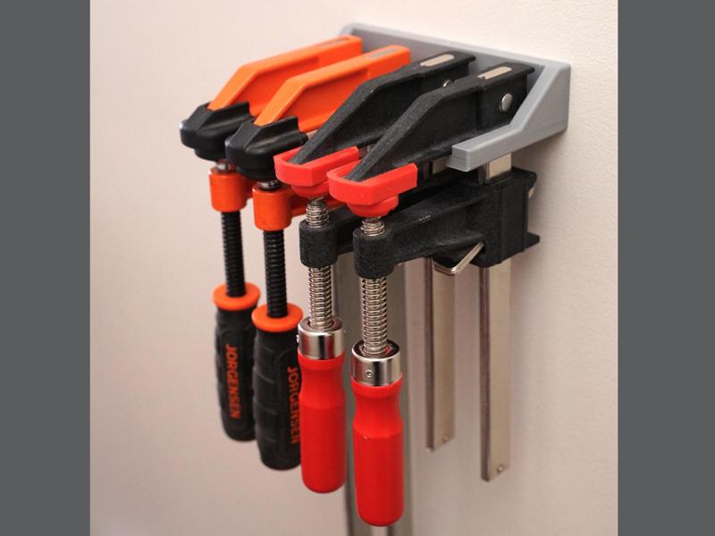 "Heavy Duty" F Clamp Wall Rack