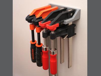 "Heavy Duty" F Clamp Wall Rack