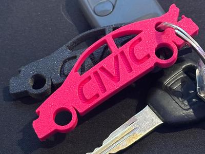 Honda Civic EM2 Coupe Keychain (2001-2006)