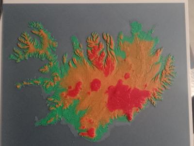 topographic map of iceland