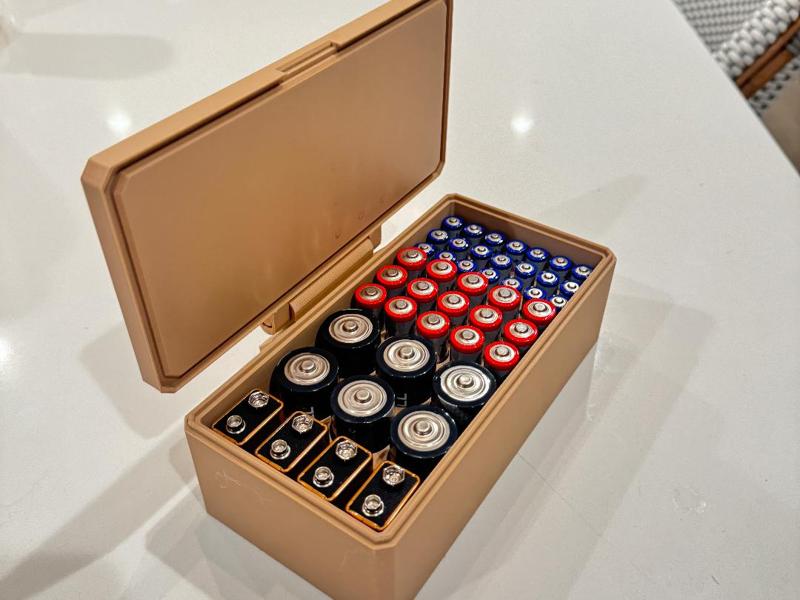 Ultimate Battery Organization Print in Place Box 