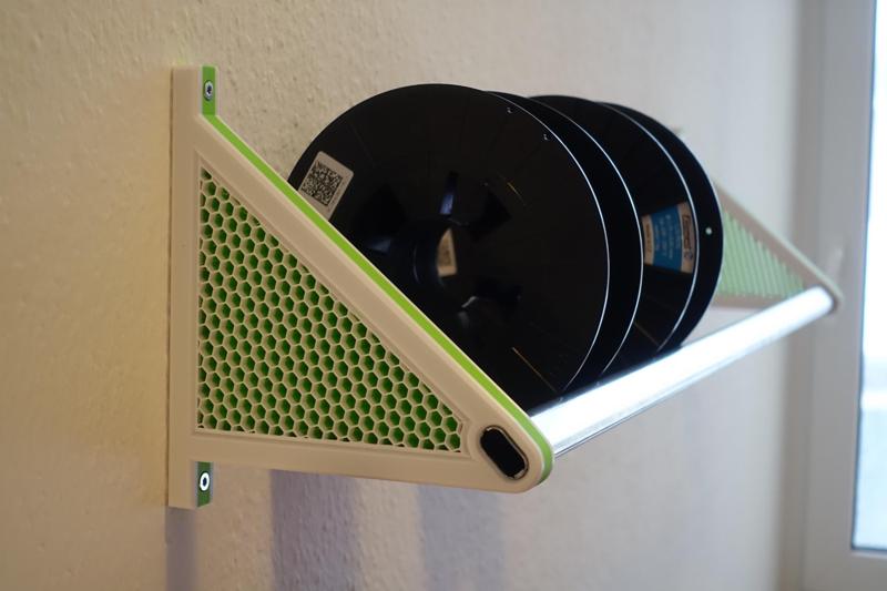 Filament storage rack - using clothes rail